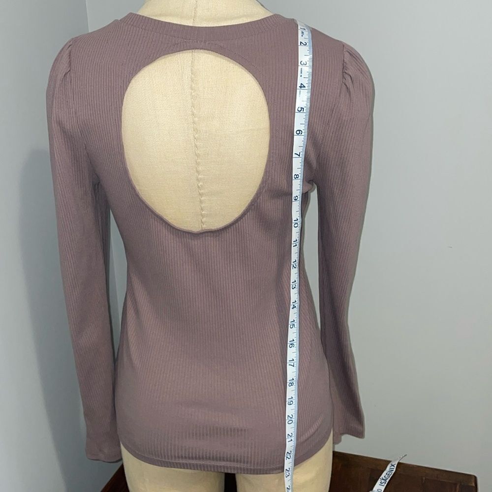 Gap Ribbed Long Sleeve Top Size S Petite - Picture 7 of 11